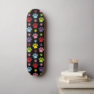 Kleurrijke poten, Paw Pattern, Paw Prints, Dog Paw Persoonlijk Skateboard
