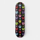 Kleurrijke poten, Paw Pattern, Paw Prints, Dog Paw Persoonlijk Skateboard (Voorkant)