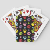 Kleurrijke poten, Paw Pattern, Paw Prints, Dog Paw Pokerkaarten (Achterkant)