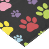 Kleurrijke poten, Paw Pattern, Paw Prints, Dog Paw Tafelkleed (Gekanteld)