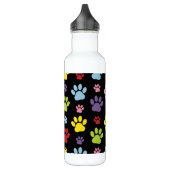 Kleurrijke poten, Paw Pattern, Paw Prints, Dog Paw Waterfles (Links)