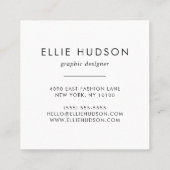 Kleurrijke poten, tandbaars, tandproever, hondenbo vierkante visitekaartje (Achterkant)