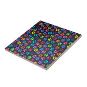 Kleurrijke poten tegeltje (Zijkant)