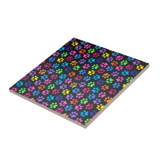 Kleurrijke poten tegeltje (Zijkant)