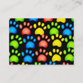 kleurrijke poten, visitekaartje (Achterkant)