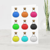 Kleurrijke Potions Wenskaarten Kaart (Voorkant)