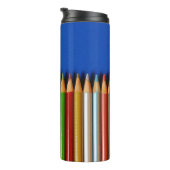 Kleurrijke potloodkreeften thermosbeker (Geroteerd rechts)