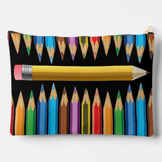 Kleurrijke potloodzak Grote accessoirezak Etui (Achterkant)