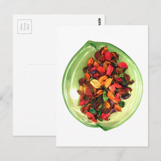 Kleurrijke potpourri: een geur-stationair display briefkaart (Voorkant / Achterkant)