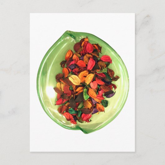 Kleurrijke potpourri: een geur-stationair display briefkaart (Voorkant)