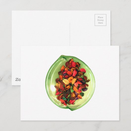 Kleurrijke potpourri: een geur-stationair display briefkaart (Voorkant / Achterkant)