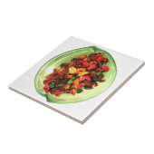 Kleurrijke potpourri: een geur-stationair display tegeltje (Zijkant)