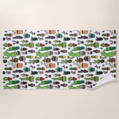 Kleurrijke potten Planten Patroon Succulenten & Ca Strandlaken (Voorkant)