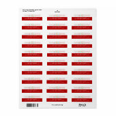 Kleurrijke prachtige kerst adreslabel etiket (Full Sheet)