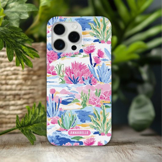 Kleurrijke Preppy Country Floral gepersonaliseerde Case-Mate iPhone Case