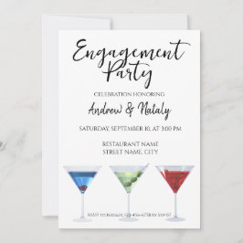 Kleurrijke pret cocktails kaart