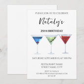 Kleurrijke pret cocktails kaart (Voorkant / Achterkant)