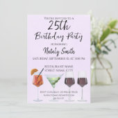 Kleurrijke pret cocktails kaart (Staand voorkant)