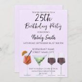 Kleurrijke pret cocktails kaart (Voorkant / Achterkant)