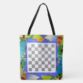 Kleurrijke pret en speelbaar spelbord tote bag (Voorkant)