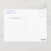 Kleurrijke Pret Handgeschreven Bedankkaart Briefkaart (Achterkant)