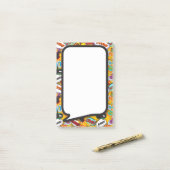 Kleurrijke Pret Moderne Strip Spreekwolk Post-it® Notes (Op bureau)