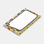 Kleurrijke Pret Moderne Strip Spreekwolk Post-it® Notes (Schuin)