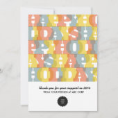 Kleurrijke prettige feestdagen (plural:) Vlak Feestdagenkaart (Voorkant)