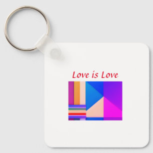Kleurrijke pride maand homo LGBTQ liefde voeg naam Sleutelhanger