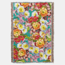 Kleurrijke  primroses Floral Spring Pattern