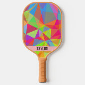 Kleurrijke Prism Geometrische Kaleidoscoop Regenbo Pickleball Paddle (Voorkant)