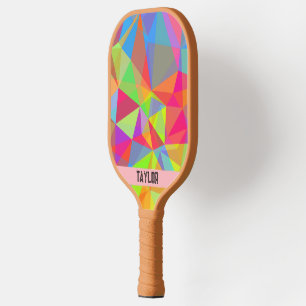 Kleurrijke Prism Geometrische Kaleidoscoop Regenbo Pickleball Paddle