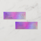 Kleurrijke profielkaarten mini visitekaartje (Voorkant / Achterkant)