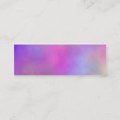 Kleurrijke profielkaarten mini visitekaartje (Achterkant)