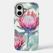 Kleurrijke Protea Apple iPhone 16 Stoer Hoesje (Achterkant)
