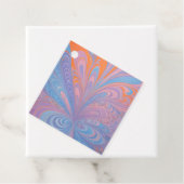 Kleurrijke Psychedelia Airbrush Art Gift Labels (In situ)