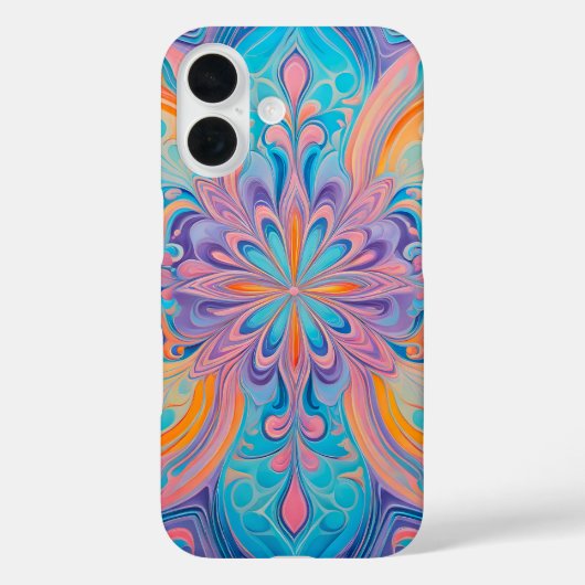 Kleurrijke Psychedelia Airbrush Art iPhone Case (Achterkant)