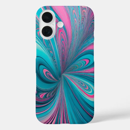 Kleurrijke Psychedelia Airbrush Art iPhone Case (Achterkant)