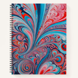 Kleurrijke Psychedelia Airbrush Art Spiral Notitie Notitieboek