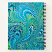 Kleurrijke Psychedelia Airbrush Art Spiral Notitie Notitieboek (Achterkant)