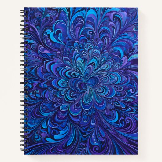 Kleurrijke Psychedelia Airbrush Art Spiral Notitie Notitieboek (Voorkant)