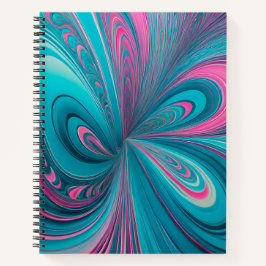 Kleurrijke Psychedelia Airbrush Art Spiral Notitie Notitieboek
