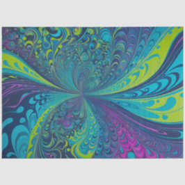 Kleurrijke Psychedelia Airbrush Art Weefselpapier Tissuepapier