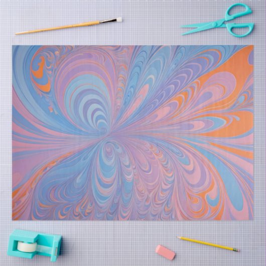 Kleurrijke Psychedelia Airbrush Art Weefselpapier Tissuepapier (Craft)