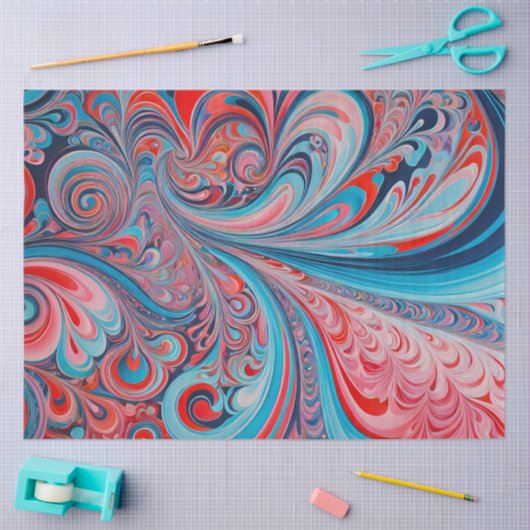 Kleurrijke Psychedelia Airbrush Art Weefselpapier Tissuepapier (Craft)