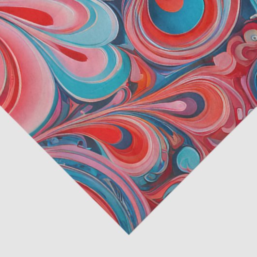 Kleurrijke Psychedelia Airbrush Art Weefselpapier Tissuepapier (Detail)