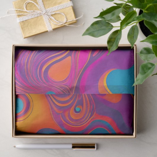 Kleurrijke Psychedelia Airbrush Art Weefselpapier Tissuepapier (Geschenk)