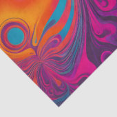 Kleurrijke Psychedelia Airbrush Art Weefselpapier Tissuepapier (Detail)