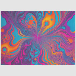Kleurrijke Psychedelia Airbrush Art Weefselpapier Tissuepapier