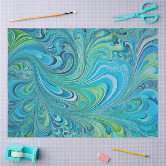 Kleurrijke Psychedelia Airbrush Art Weefselpapier Tissuepapier (Craft)